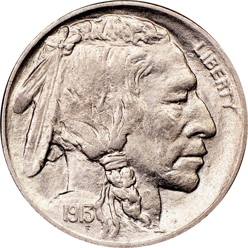 1913 D Type 2 Indian Head Buffalo Nickel G Good 5c SKU:IPC6777